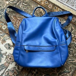 Navy blue women's small backpack